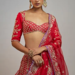 Gopi Vaid Ruby Radiance Sequin Adorned Lehenga Set -Deals Drapizia Store 22124gv3 3