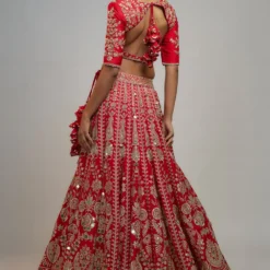 Gopi Vaid Ruby Radiance Sequin Adorned Lehenga Set -Deals Drapizia Store 22124gv3 5