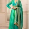 Tarun Tahiliani Green Draped Anarkali Set -Deals Drapizia Store 224ttc10 1