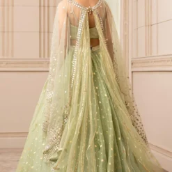 Tarun Tahiliani Jade Asymmetric Organza Brocade Lehenga Set -Deals Drapizia Store 224ttc26 4
