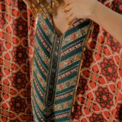 Pooja Keyur Meraki Aari Embroidered Kaftan Set -Deals Drapizia Store 2301pk01 5