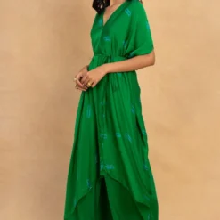 Stephany Green Fold Dyed Draped Tunic Set 9 Stephany Green Fold Dyed Draped Tunic Set -Deals Drapizia Store 230523sy02 3
