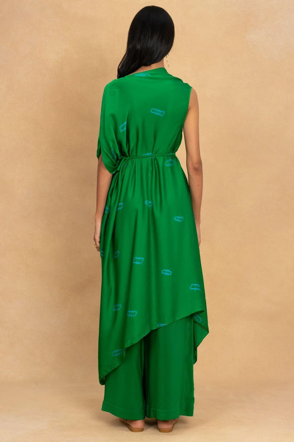 Stephany Green Fold Dyed Draped Tunic Set 7 Stephany Green Fold Dyed Draped Tunic Set - Image 5