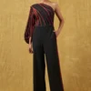 Bodice Black Pleated Jumpsuit With A Drape 2 Bodice Black Pleated Jumpsuit With A Drape -Deals Drapizia Store 23bo10 1