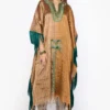 Heirloom By Rara Avis Antique Gold Hand Embroidered Kaftan