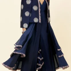 SVA Blue Noor Jacket & A Layered Jumpsuit -Deals Drapizia Store 23sva87 6