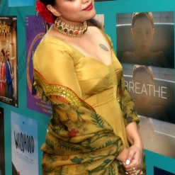 Archana Jaju Mustard Kalamkari Anarkali Set -Deals Drapizia Store 2411ajc2 3