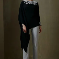 Namrata Joshipura Black Pearl Vine Asymmetric Top -Deals Drapizia Store 2411nj1 2