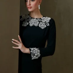 Namrata Joshipura Black Pearl Vine Asymmetric Top -Deals Drapizia Store 2411nj1 4