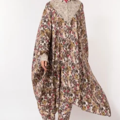 Anamika Khanna Floral Printed Kaftan Set With Embroidery