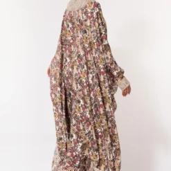 Anamika Khanna Floral Printed Kaftan Set With Embroidery -Deals Drapizia Store 255as2 5