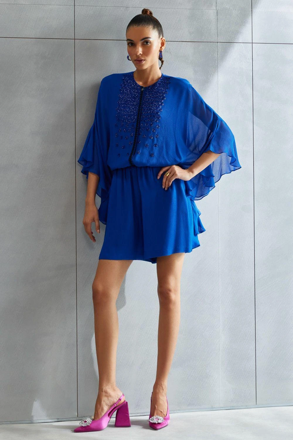 Namrata Joshipura Metallic Hexa Boxy Romper 4 Namrata Joshipura Metallic Hexa Boxy Romper - Image 2