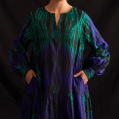 Amrich Mayra Handcrafted Shibori Dress 10 Amrich Mayra Handcrafted Shibori Dress -Deals Drapizia Store 25923aml58 3 1