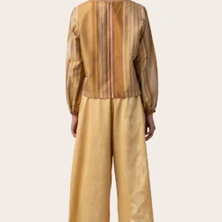 November Noon Sage Stripe Gold Top -Deals Drapizia Store 25nn20 3