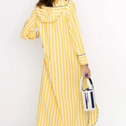 Rara Avis Yellow Hand Embellished Kaftan With A Hood 11 Rara Avis Yellow Hand Embellished Kaftan With A Hood -Deals Drapizia Store 25ra7 5