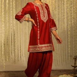 Sheetal Batra Mehak Vibrant Red Floral Embellished Kurta Set 8 Sheetal Batra Mehak Vibrant Red Floral Embellished Kurta Set -Deals Drapizia Store 2712s23b17 2