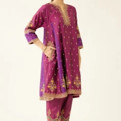 KORA Sangria & Plum Purple Short Kalidar Kurta Set -Deals Drapizia Store 27923ka10 4