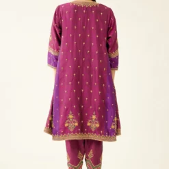KORA Sangria & Plum Purple Short Kalidar Kurta Set -Deals Drapizia Store 27923ka10 5