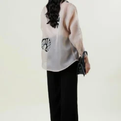 Kanika Goyal Label Beige Hand-beaded Applique Shirt -Deals Drapizia Store 281123kgl8 4