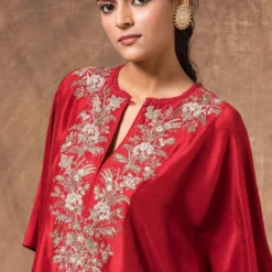 Jayanti Reddy Maroon Embroidered Kaftan -Deals Drapizia Store 283jr35 4