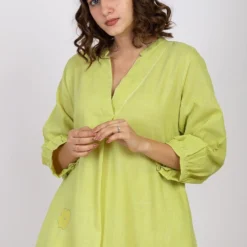 Ekadi Yellow Floral Embroidered Kurta Set -Deals Drapizia Store 286ekd3 4