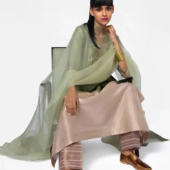Payal Khandwala Mint & Blush Handwoven Silk Kurta Set -Deals Drapizia Store 2910pk02 3 1