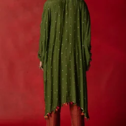 Pooja Keyur Olive Green Embroidered Kaftan Set -Deals Drapizia Store 2910pk02 5