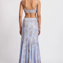 Aisha Rao Wisteria Livid Blue Floral Embellished Lehenga Set -Deals Drapizia Store 291223aw13 7
