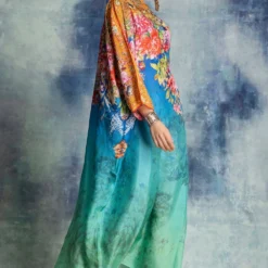 Rajdeep Ranawat Multi-coloured Silk Kaftan -Deals Drapizia Store 2912rd14 4
