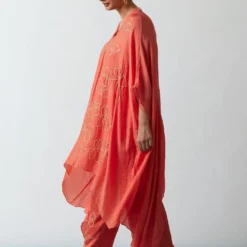 ONE NOT TWO Coral Floral Embellished Kaftan Set 9 ONE NOT TWO Coral Floral Embellished Kaftan Set -Deals Drapizia Store 29623ont19 3