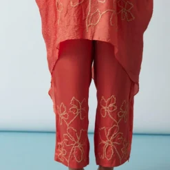 ONE NOT TWO Coral Floral Embellished Kaftan Set 10 ONE NOT TWO Coral Floral Embellished Kaftan Set -Deals Drapizia Store 29623ont19 4