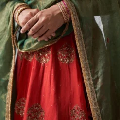 Rhua Deep Red Embroidered Lehenga Set -Deals Drapizia Store 296rhu7 4