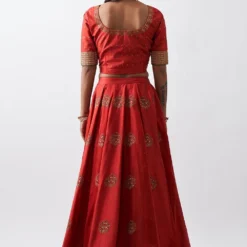 Rhua Deep Red Embroidered Lehenga Set -Deals Drapizia Store 296rhu7 5