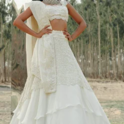 Mishru Ivory Embroidered Lehenga Set -Deals Drapizia Store 297misro12 4