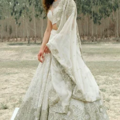 Mishru Ivory & Gold Thea Lehenga Set