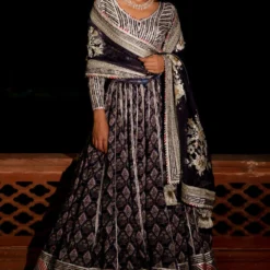 Simar Dugal Nadira Navy Blue Lehenga Set