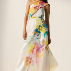 Richa Khemka White One Shoulder Jumpsuit & Drape 6 Richa Khemka White One Shoulder Jumpsuit & Drape -Deals Drapizia Store 30523rk13 2