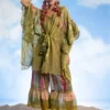 CAPISVIRLEO Green Embellished Kaftan Set -Deals Drapizia Store 30623cp31 1