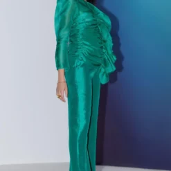 FEBo6 Green Ruched Top -Deals Drapizia Store 30623febo50 3