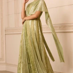 Tarun Tahiliani Sage Green Crystal Embellished Jumpsuit -Deals Drapizia Store 31323tt12 2