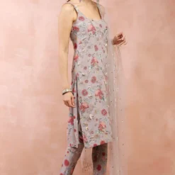 Payal Singhal Grey Gulbagh Printed Kurta Set -Deals Drapizia Store 31523ps58 2