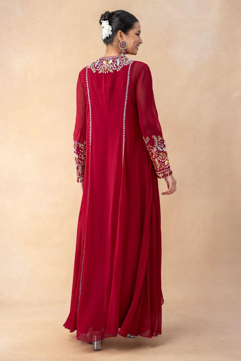 Ahilian Red Thread Embellished Kurta Set 7 Ahilian Red Thread Embellished Kurta Set - Image 5