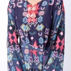 PS Pret By Payal Singhal Purple Silkmul Printed Kaftan With Tassels -Deals Drapizia Store 319ps21 2