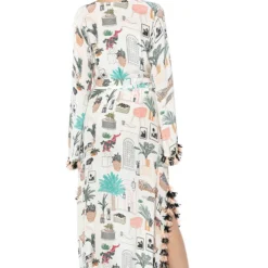 PS Pret By Payal Singhal White Morrocan Print Silkmul Kaftan -Deals Drapizia Store 319ps8 5