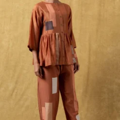 SWGT Beige Colour Block Gathered Top -Deals Drapizia Store 33sw 8 3