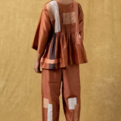 SWGT Beige Colour Block Gathered Top -Deals Drapizia Store 33sw 8 5