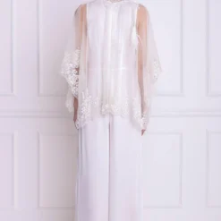 Dilnaz Ivory Draped Kaftan Jumsuit -Deals Drapizia Store 39dil16 3