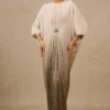 Tarun Tahiliani Metallic Grey Embellished Kaftan -Deals Drapizia Store 41023tt15 1