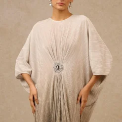 Tarun Tahiliani Metallic Grey Embellished Kaftan -Deals Drapizia Store 41023tt15 3