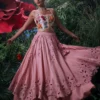 Chandrima Salmon Pink Cutwork Layered Lehenga -Deals Drapizia Store 41123cm52 1